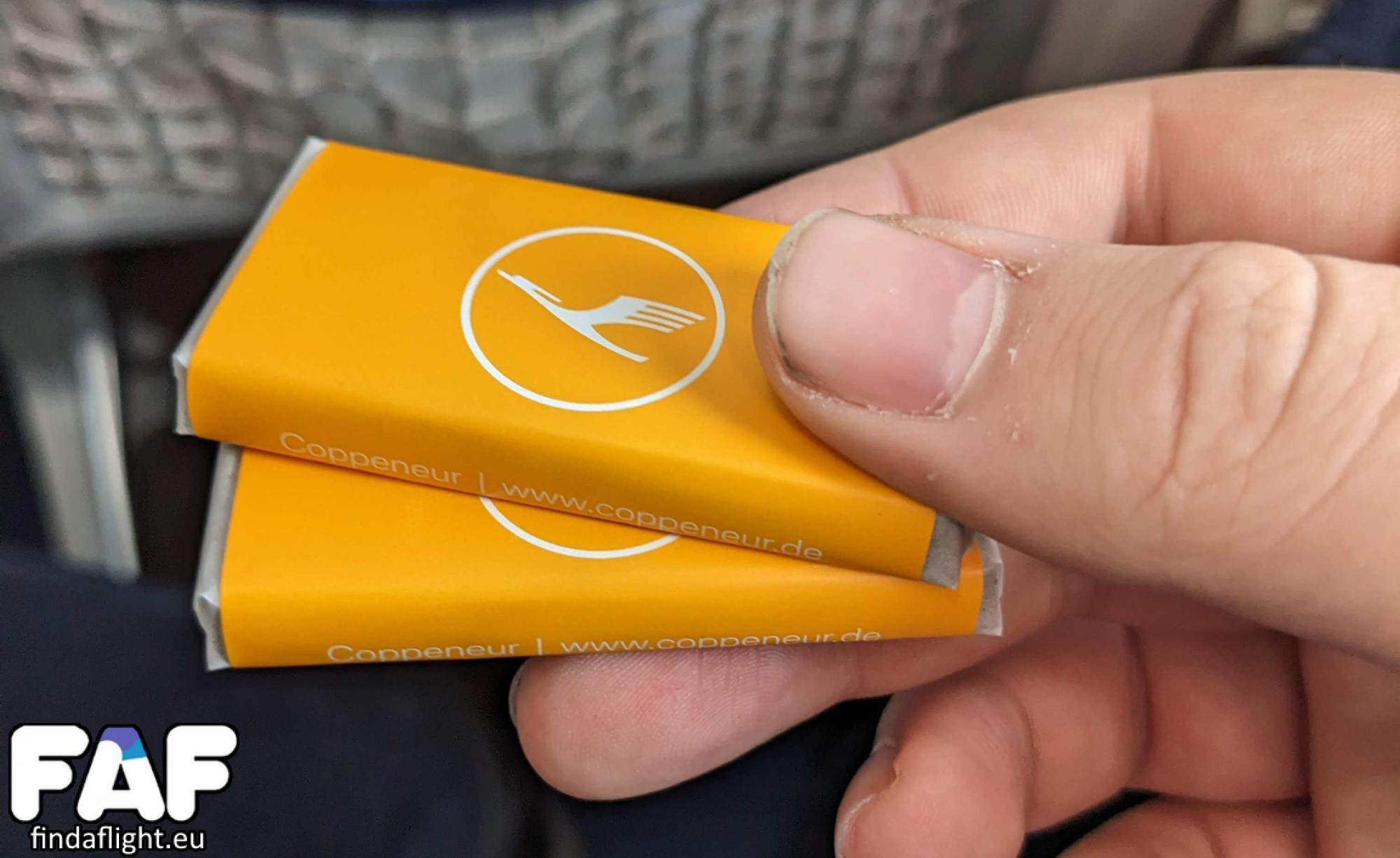 Lufthansa Chocolate from the outside